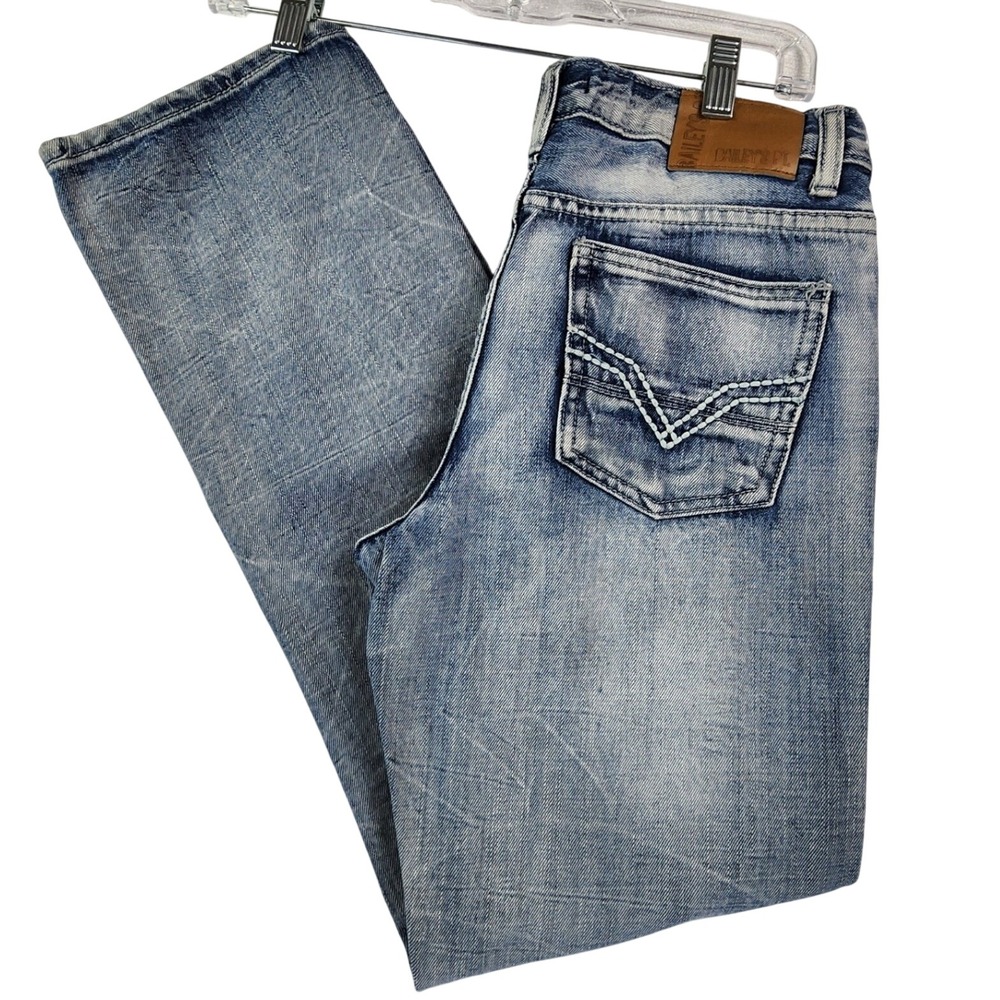 Bailey's Pt. 34 Blue Light Wash Straight Leg Jeans 90s Y2K Grunge Skater Baggy